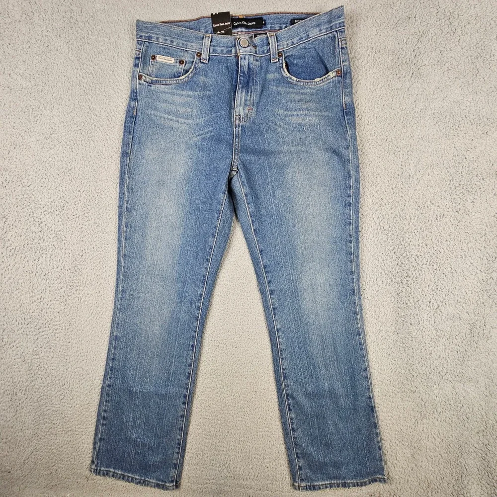 Calvin Klein Jeans Bootcut Womens Size 8 Light Wash Stretch Denim Y2K 90S Retro - Picture 2 of 9